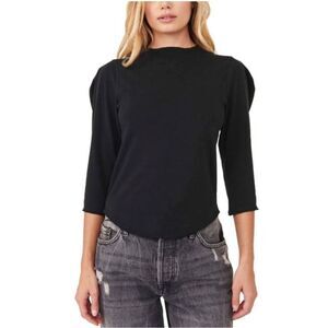 Free People Black Blouse